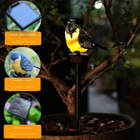 Pot Bunga Taman Luar Ruangan Panda Resin Tenaga Surya dengan Lampu Ambient Dekoratif dan Sensor Cahaya LED Berperingkat IP65