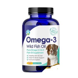 Aceite de Pescado Silvestre Omega 3 6 9 en Gránulos para Perros, Piel y Pelo Saludables, Apoyo al Sistema Inmunológico, Articulaciones, Corazón, Cerebro, Aves, Gatos, Alto Contenido de Proteínas - Product Image 1