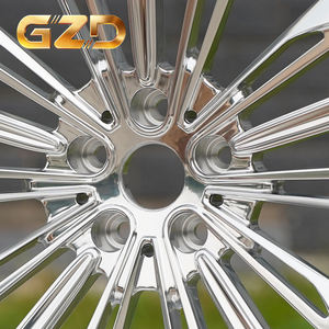 Rines de Aleación Forjados Personalizados GZD 5x112 5x120 de 18 19 20 21 22 Pulgadas con Acabado Cromado Brillante y Tapa Central Flotante para <span class=keywords><strong>Tesla</strong></span>, BMW, Benz - Product Image 5
