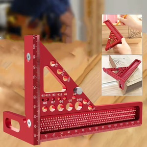 Vitesse 3D Multi Angle Multifonction Précision Mesure Travail Du Bois Disposition Mitre Charpentier Alliage D'aluminium Triangle Règle Carrée - Product Image 3