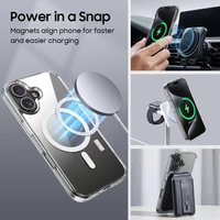 Emballage de luxe couverture transparente PC acrylique étui d'aspiration magnétique pour iPhone 16 Pro Max nouvel accessoire de téléphone portable tendance