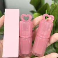 Gloss à lèvres hydratant végétalien de haute qualité, marque privée, fini mat, rouge à lèvres liquide longue durée, tubes de gloss brillants en forme de cœur