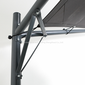 Gazebo de Patio Moderno para Exteriores, Diseño de Acero de 3.9*3.9M con Toldo de Poliéster y Colores Personalizados - Product Image 3