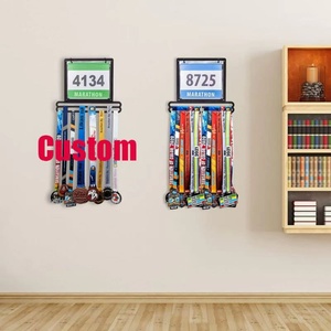 Support de Présentation de Médailles en Métal Personnalisé pour Sports, Marathon, Football, Course à Pied – Présentoir Mural pour Médailles - Product Image 1