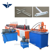 Barra de red en T para techo, máquina de fabricación de rollos de acero de canal en u, línea de producción de pernos, medidor de luz, máquina de fabricación de rollos de quilla