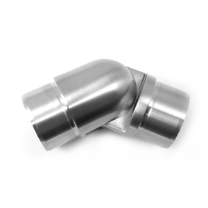 SKU C110153-Inox AISI 316 Finition satinée Connecteur articulé pour tube Ø 42.4X2.0 Bornes mâle/femelle 3P 50Ohm pour PCB - Product Image 1