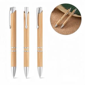 Promotion Eco Bamboo Ballpoint <b>Pen</b> Advertise Custom Logo Printed Laser Engraving Blue/Black Ink Office & School Use - Product Image 2
