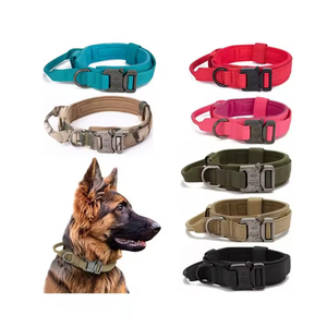 Collar de Perro de Nailon y Algodón de Alta Calidad, Resistente al Desgaste, Personalizable, Ajustable, Collar Táctico para Entrenamiento de Perros al Aire Libre - Product Image 1