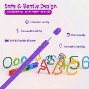 Nouveaux jouets éducatifs sensoriels pour enfants, bracelet tissé anti-stress, jouets éducatifs en plastique transformables DIY - Product Image 6