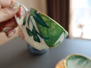 Services de table en porcelaine de luxe exquis, thème forêt tropicale, pour la décoration de la maison, cadeaux, vente chaude, coffret cadeau en céramique exquis - Product Image 6