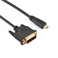 Vnew מהירות גבוהה באיכות גבוהה חם למכור 34AWG מיקרו HDMI ל-dvi 24 + 1 כבל זכר לזכר עם זהב מצופה מתאם