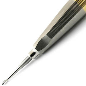 Elevador Dental de Acero Inoxidable de Alta Calidad, Punta Curva, Agarre Ergonómico, Instrumento Manual para Uso Profesional - Product Image 6