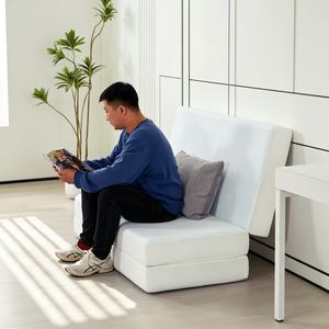 <span class=keywords><strong>Matelas</strong></span> de voyage moderne à trois couches, <span class=keywords><strong>housse</strong></span> amovible, tissu microfibre respirant, <span class=keywords><strong>matelas</strong></span> en mousse, adapté aux campeurs en chambre à coucher - Product Image 2