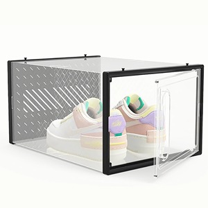 <span class=keywords><strong>Caja</strong></span> <span class=keywords><strong>Organizadora</strong></span> de <span class=keywords><strong>Zapatos</strong></span> Apilable de Plástico Transparente, <span class=keywords><strong>Caja</strong></span> de Almacenamiento de <span class=keywords><strong>Zapatos</strong></span> para Armario del Hogar, Ecológica y a Prueba de Polvo - Product Image 2
