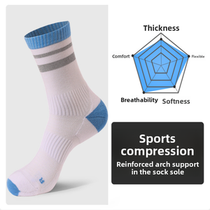 Calcetines deportivos WRELS, calcetines antideslizantes reflectantes profesionales para correr, diseño de seguridad para correr y ciclismo por <span class=keywords><strong>la</strong></span> noche, calcetines transpirables - Product Image 5