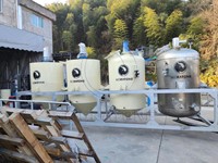 Machine de raffinage d'huile automatique à engrenages, capacité 500 kg/jour, pour huiles d'arachide/tournesol/soja/coco, multifonctionnelle, en acier inoxydable