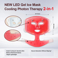 Masque de luminothérapie rouge EYCO en silicone 415nm 630nm 850nm infrarouge pour la beauté, équipement de salon