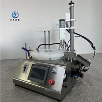 Ligne de machines de remplissage, de bouchage et d'étiquetage de flacons à bille en verre semi-automatiques pour huile de parfum et déodorant HAITE