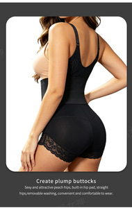 Nouvel Arrivage OEM Marque Privée Polyester/Nylon Gaine Amincissante à Compression Ferme avec Fermeture Éclair et Crochets, Taille <span class=keywords><strong>Plus</strong></span> - Product Image 2
