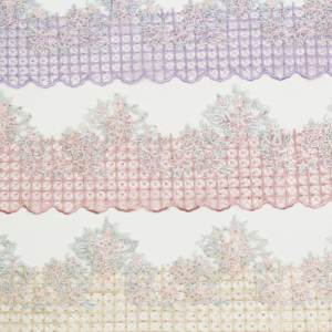 Renda Elastis Multiwarna Desain Baru Gaya Eropa untuk Pakaian Wanita, Warna Kustom Tersedia - Product Image 6