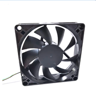 Ventilateur axial DC 80 mm 80x80x20 mm 12 V PWM 5000 tr/min à double roulement à billes haute vitesse pour PC et serveur