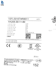 Contacteur AC AX205-30-11-80, contacteur industriel, contacteur électrique, contacteur de contrôle de puissance, haute performance - Product Image 1