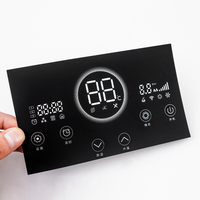Autocollant personnalisé pour panneau de commande, imprimé en sérigraphie, étiquette transparente en PET pour dispositif LED de fenêtre, membrane de panneau électrique, étiquette en PET