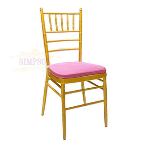 Modern Metal napolyon sandalyeler Tiffany <span class=keywords><strong>Chivari</strong></span> otel ziyafet sandalye ile koltuk minderi - Product Image 3