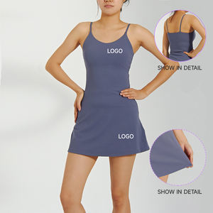 Jiejin Fabrikant Op Maat Gemaakte Kleding Vochtafvoerende Yoga Fitness Ademende Golf Tennis Vrouw Jurk - Product Image 4