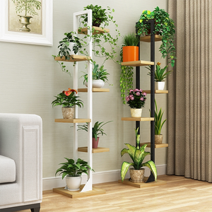 Libreria Moderna <span class=keywords><strong>in</strong></span> <span class=keywords><strong>Ferro</strong></span> <span class=keywords><strong>Battuto</strong></span>, <span class=keywords><strong>Scaffale</strong></span> Multilivello per Decorazione Interna ed Esterna, Mensole per Camera da Letto e Balcone - Product Image 5