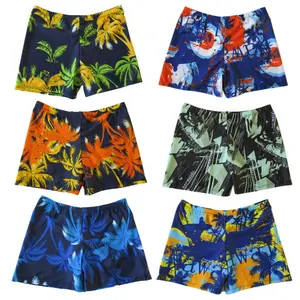 Hochwertiger sublimierter Druck elastische Taille Herren Bademantel Herren Boxershorts Surfshorts Herren Badebekleidung Strandbekleidung