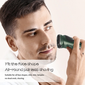 Afeitadora eléctrica húmeda y seca <span class=keywords><strong>para</strong></span> hombres con recortadora emergente y tapa protectora, maquinilla de <span class=keywords><strong>afeitar</strong></span> recargable <span class=keywords><strong>para</strong></span> Barba facial y patillas - Product Image 4