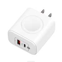 Chargeur mural USB Type C certifié portable 3 en 1 20W GAN Fast PD & QC3.0 avec chargeur sans fil pour montre intelligente