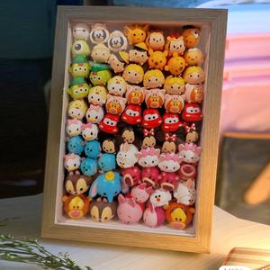 Marco de fotos 3D <span class=keywords><strong>para</strong></span> recuerdos, artículos de bebé, vitrina de muñeca ciega con ventana acrílica, marco de caja de sombra blanca 8x8, nuevo diseño - Product Image 3