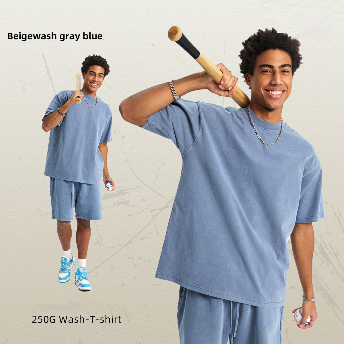 Bleu gris délavé