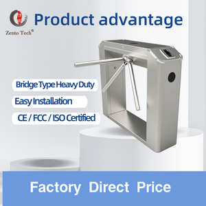 Tornello a tre bracci in acciaio inox 304 Zento Factory Direct, barriera di controllo accessi anti-schiacciamento e anti-intrusione per metropolitana - Product Image 4
