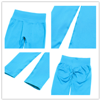 NCLAGEN Pantalon de yoga taille haute sans couture pour femme, couleur unie, effet galbant fessier, très élastique, idéal pour l'entraînement