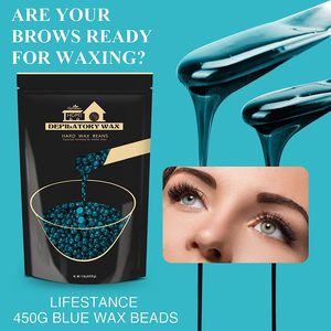 Lifestance 1LB Perles de <span class=keywords><strong>cire</strong></span> dure indolore sans anthracène, sans bandes, pour épilation à la <span class=keywords><strong>cire</strong></span> <span class=keywords><strong>chaude</strong></span> en film - Product Image 4