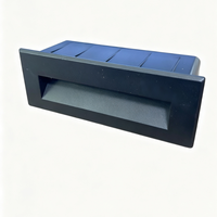 Lampe de marche LED étanche IP65, lampe d'escalier murale encastrée, lumière de voie extérieure anti-éblouissement en aluminium