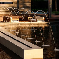 Fontaine d'intérieur moderne en acier inoxydable ShuiLiHua, design écologique, jet d'eau à induction en arc, construction durable, 110-230V