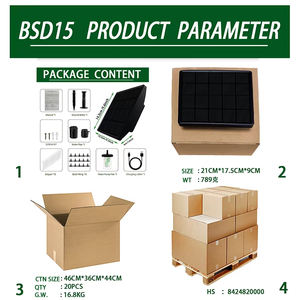 Kit di <span class=keywords><strong>irrigazione</strong></span> a goccia automatico ad energia solare, sistema di <span class=keywords><strong>irrigazione</strong></span> da giardino in plastica <span class=keywords><strong>con</strong></span> <span class=keywords><strong>tubo</strong></span> flessibile modello [numéro di modello] per serre e uso domestico - Product Image 4