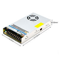 Alimentation électrique AC-DC Mornsun LM350-10B24 350W, garantie 3 ans, refroidissement par air forcé, entrée sélectionnable 90-264VAC, efficacité 87%
