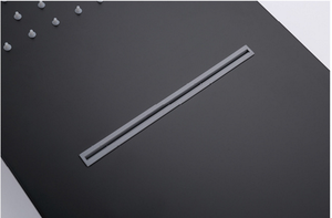 Moderno Soffione Doccia Rettangolare Nero in Ottone con Funzione Doppia, Accessori per Rubinetteria da Bagno - Product Image 5