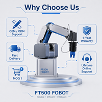 Bras robotisé 4 axes FOBOT FT500, solution d'automatisation intégrée de SI professionnelle pour l'emballage alimentaire et cosmétique