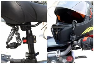 Cerradura de <span class=keywords><strong>Cable</strong></span> de seguridad para rueda de motocicleta, accesorio antirrobo de fabricación profesional - Product Image 2