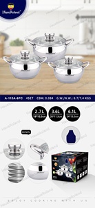 Ausroland, <span class=keywords><strong>jiangmen</strong></span>, logo personnalisé, antiadhésif, poêle à soupe, ensemble de casseroles isolées antiadhésives, ustensiles de cuisine - Product Image 4