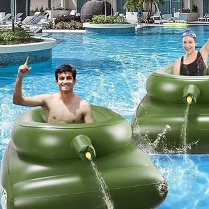 Bateau gonflable en PVC pour bataille aquatique, jouet <span class=keywords><strong>de</strong></span> piscine, véhicule aquatique pour fête - Product Image 4