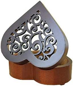 Caja de Música Moderna con Mecanismo de Madera Tallada en Forma de Corazón, Marca HS, You Are My <span class=keywords><strong>Sunshine</strong></span>, Duración del Sonido de 30 Segundos - Product Image 4