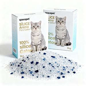 안정적인 공급 실리카겔 고양이 모래 먼지 없음 탈취 항균 비결합 고흡수성 크리스탈 고양이 모래 - Product Image 1