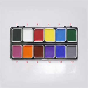 Professional Body Painting <strong>Kit</strong> 12 Colors <strong>Face</strong> <strong>Paint</strong> <strong>Kit</strong> Palette - Product Image 6